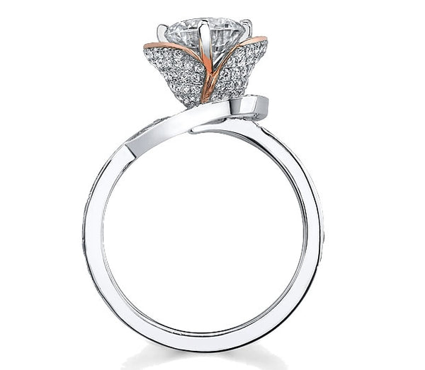 1.00ct (6.5mm) Round  14K White Gold Camille Couture Engagement Ring