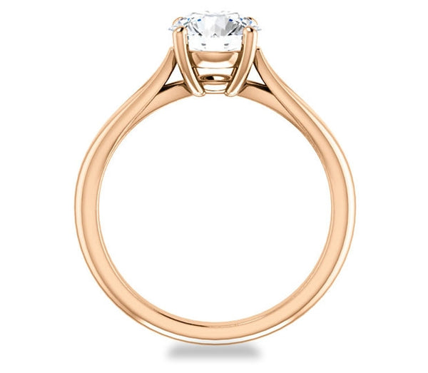 1.00ct (6.5mm) Round  14K Rose Gold Solitaire Engagement Ring