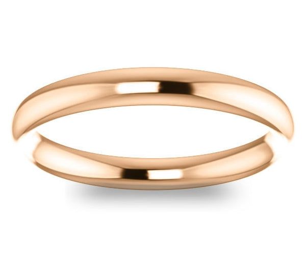 14K Rose Gold Comfort Fit 2.7mm Ladies Wedding Band