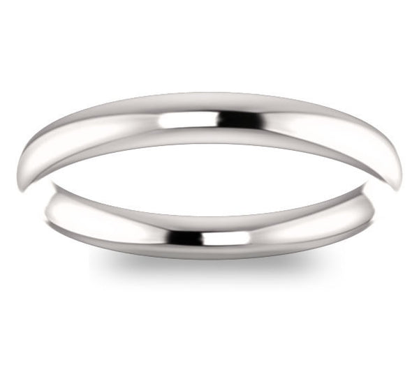 Platinum Comfort Fit 2.7mm Ladies Wedding Band