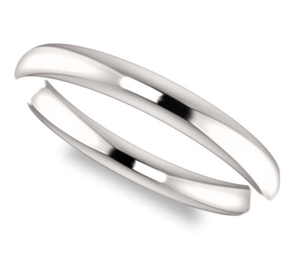 Platinum Comfort Fit 2.7mm Ladies Wedding Band