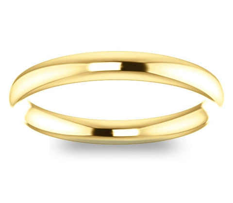 14K Yellow Gold Comfort Fit 2.7mm Ladies Wedding Band