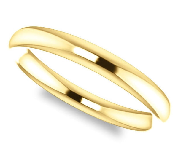 14K Yellow Gold Comfort Fit 2.7mm Ladies Wedding Band