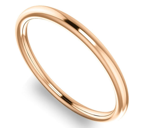 14K Rose Gold 1.7mm Comfort Fit Band