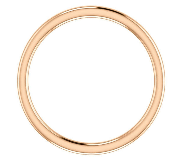 14K Rose Gold 1.7mm Comfort Fit Band