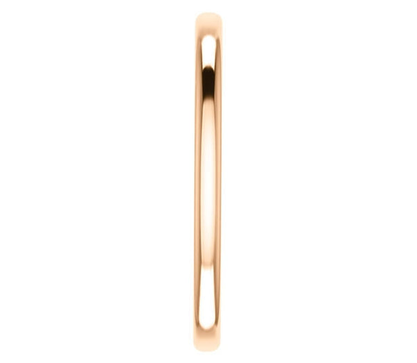 14K Rose Gold 1.7mm Comfort Fit Band