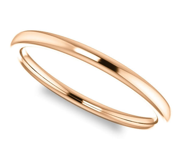 14K Rose Gold 1.7mm Comfort Fit Band