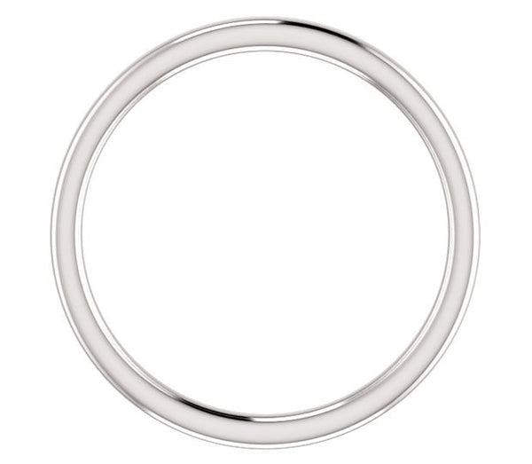 14K White Gold 1.7mm Comfort Fit Band