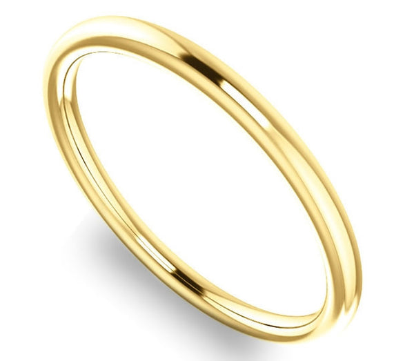 14K Yellow Gold 1.7mm Comfort Fit Band