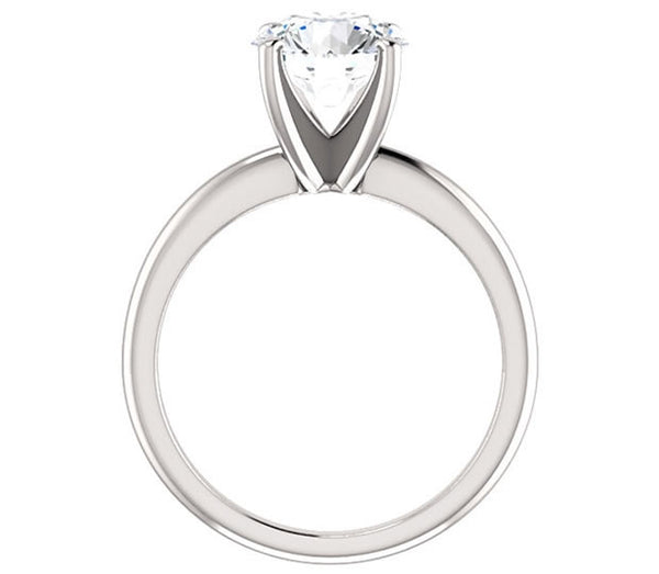 1.90ct (8.0mm) Round  14K White Gold Solitaire Engagement Ring