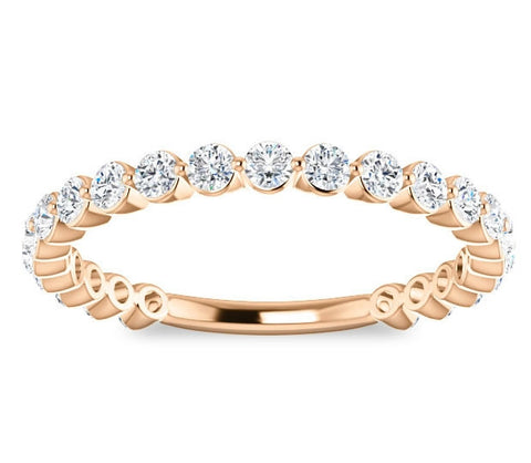 14K Rose Gold Ladies Wedding Band