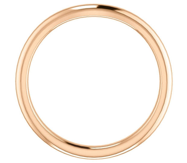 14K Rose Gold Contour Matching Wedding Band