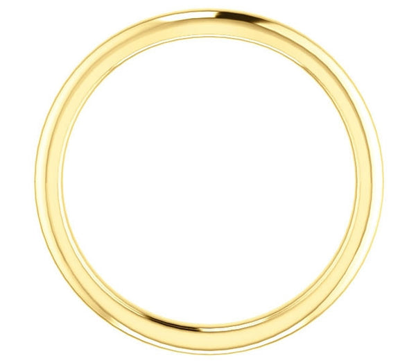 14K Yellow Gold Contour Matching Wedding Band